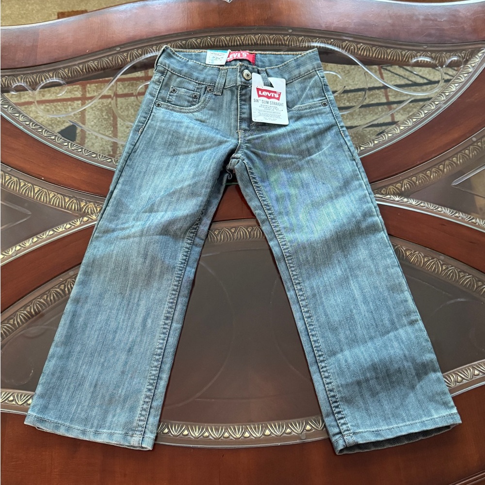 Levi's 514 Blue Slim Straight Jeans - Boys size 4 regular